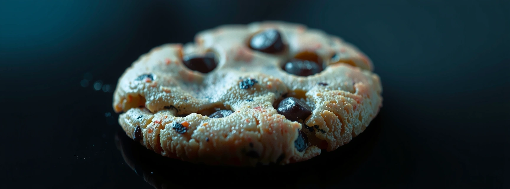 Ikona pliku cookie w mikroskopijnym powiększeniu