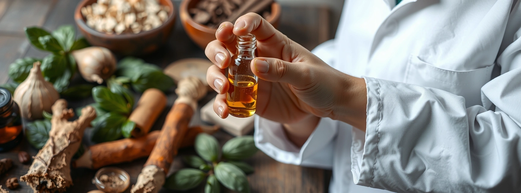 Ręce z wagi laboratoryjnej, detale natury